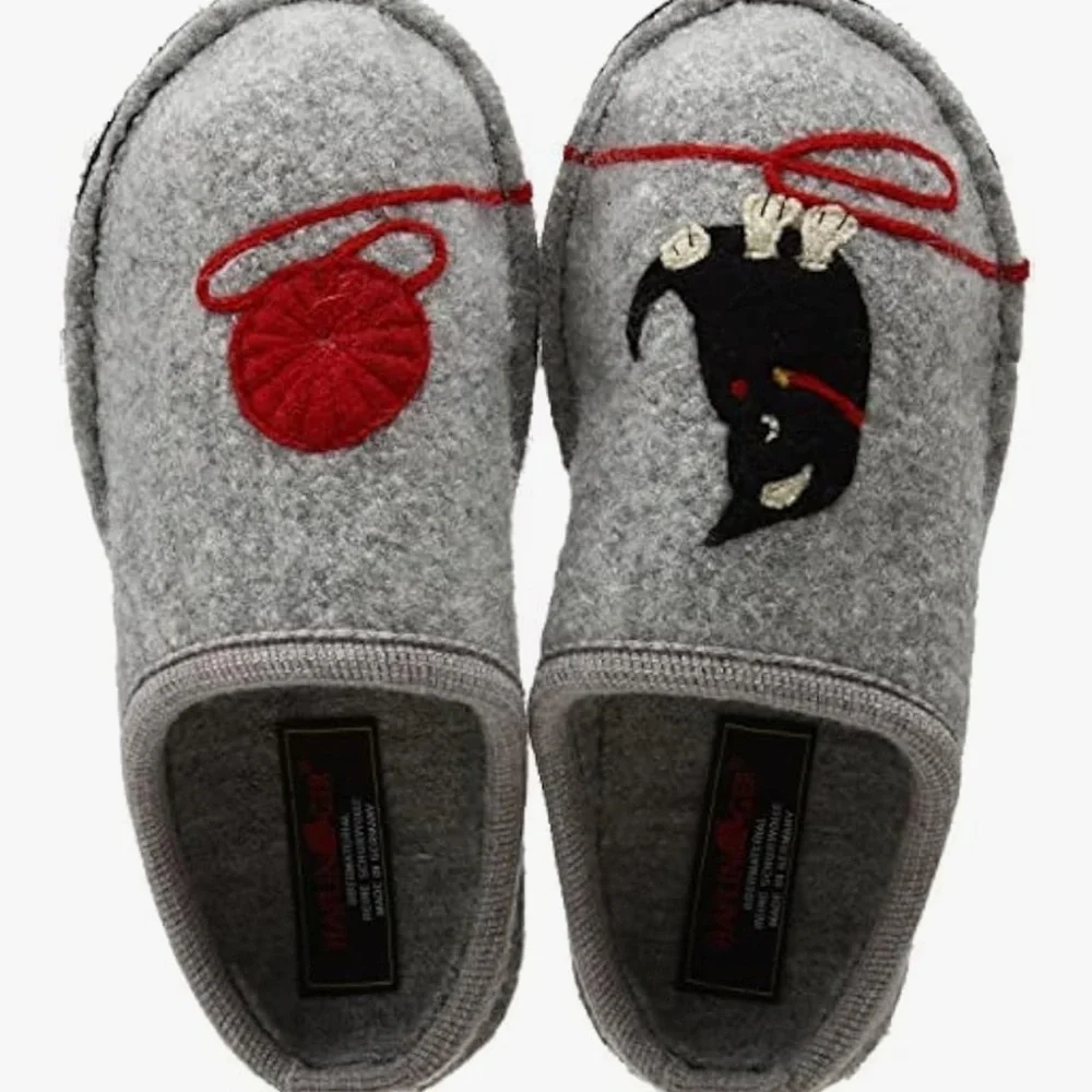 Haflinger Gray Women's Slippers - Picture 10 of 13
